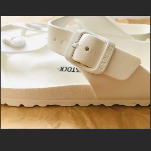 White Birkenstock Gizeh sandals 38/ L7/M5 - Picture 5 of 6